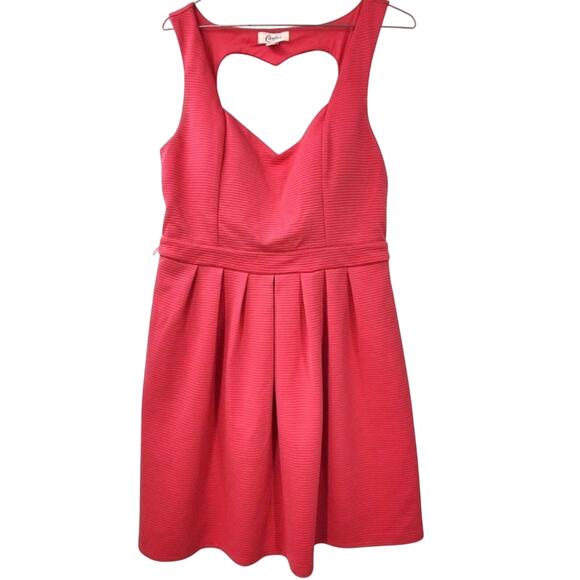 CANDIES Pink Heart Dress Juniors Large Mini Barbie Valentine's Party Cocktail - Picture 1 of 3